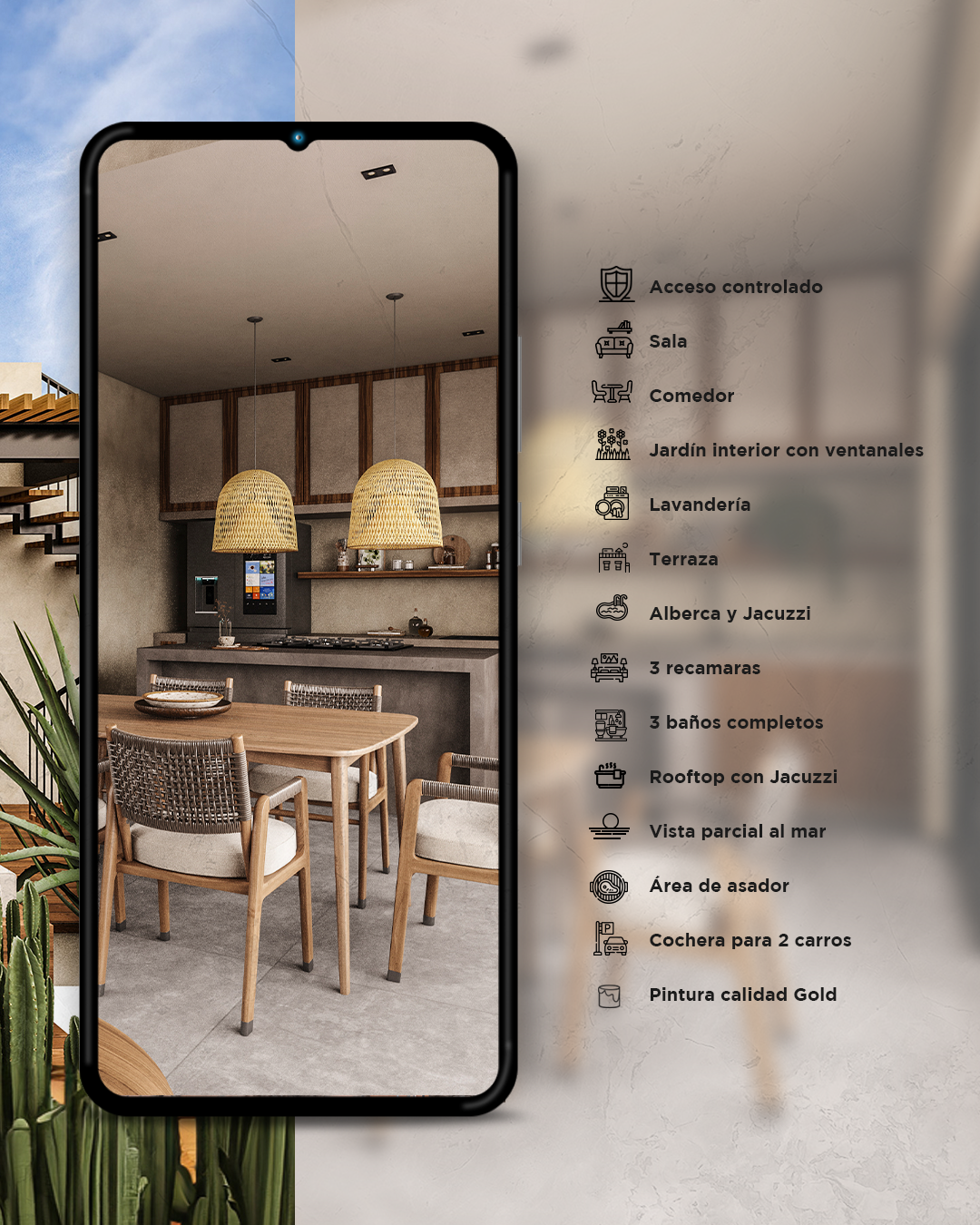 Casa Tulum en El pedregal San Carlos